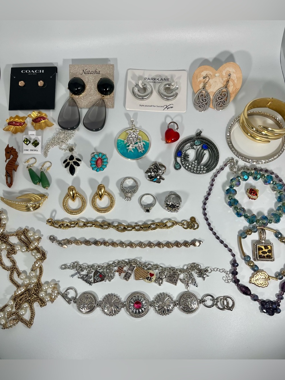Mixed Jewelry Lot - Some Vintage - Earrings, Rings, Bracelets & More - 31 pcs